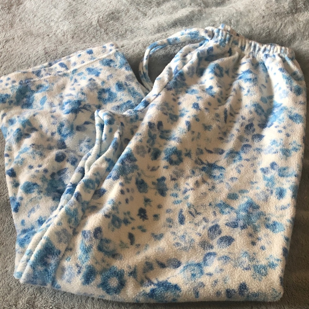 Blue Floral ladies pajama Bottoms